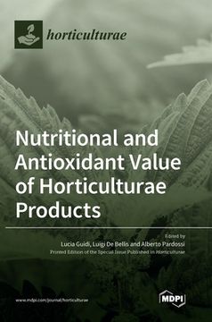 portada Nutritional and Antioxidant Value of Horticulturae Products (in English)