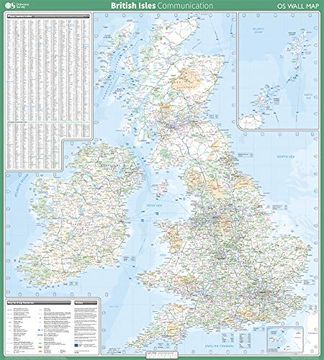 portada British Isles Communication (os Wall Map) (en Inglés)