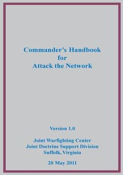 portada Commander's Handbook for Attack the Network (Black and White) (en Inglés)