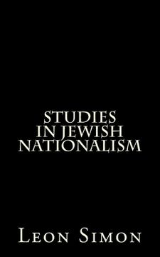 portada Studies In Jewish Nationalism (en Inglés)