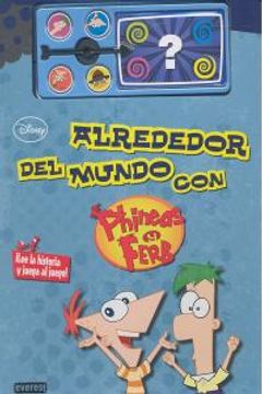 portada Alrededor del mundo con Phineas y Ferb: lee y juega