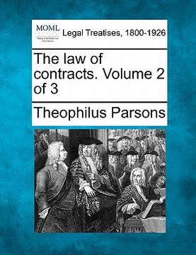 portada the law of contracts. volume 2 of 3 (in English)