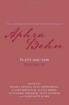 portada Plays 1682-1696: Volume 4, the Plays 1682-1696 (en Inglés)
