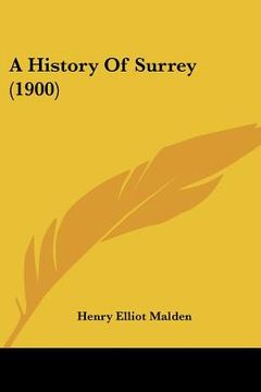 portada a history of surrey (1900) (in English)