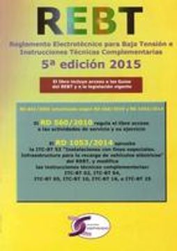 portada Rebt (5ª Ed.) Reglamento Electrotécnico Para Baja Tensión E Instrucciones Técnic