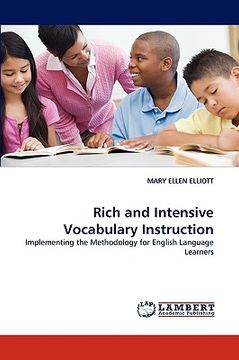 portada rich and intensive vocabulary instruction (en Inglés)