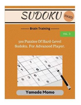 portada Sudoku: Brain Training Vol. 3: Include 500 Puzzles Hard Level