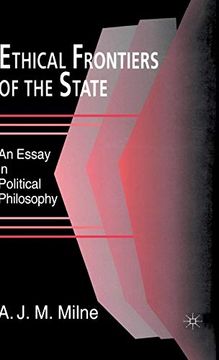 portada Ethical Frontiers of the State (Essay in Political Philosophy) (en Inglés)