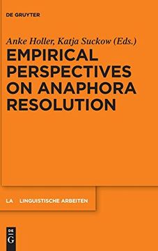 portada Empirical Perspectives on Anaphora Resolution (Linguistische Arbeiten) (in English)