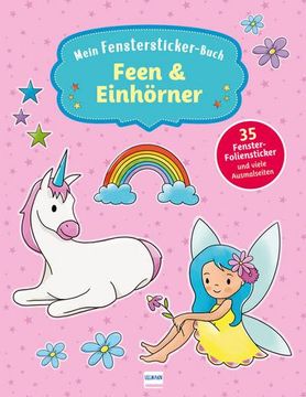 portada Mein Fenstersticker-Buch Feen & Einhörner (en Alemán)