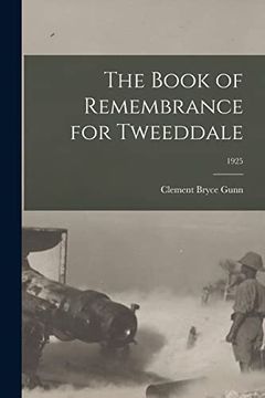 portada The Book of Remembrance for Tweeddale; 1925