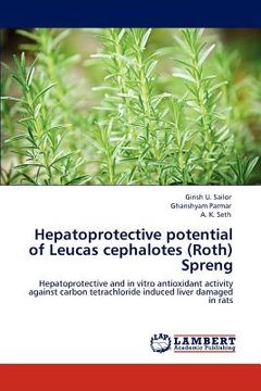 portada hepatoprotective potential of leucas cephalotes (roth) spreng (en Inglés)