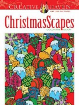 portada Creative Haven ChristmasScapes Coloring Book (Adult Coloring) (en Inglés)