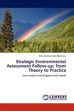 portada strategic environmental assessment follow-up: from theory to practice (en Inglés)