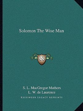 portada solomon the wise man (en Inglés)