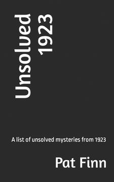 portada Unsolved 1923 (en Inglés)