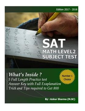 portada SAT Math Level 2: SAT Mathematics Level 2 Subject Test (5 Complete Test ) (in English)