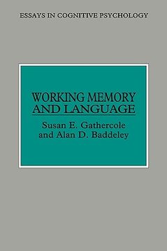 portada working memory and language processing (en Inglés)