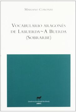portada Vocabulario Aragones de Labuerda-A Buerda