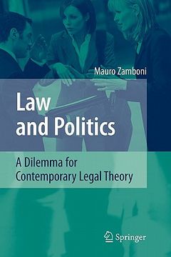 portada law and politics: a dilemma for contemporary legal theory (en Inglés)