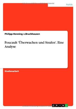 portada Foucault 'Überwachen und Strafen'. Eine Analyse