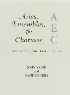 portada arias, ensembles, & choruses (en Inglés)