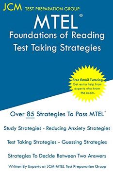 portada Mtel Foundations of Reading - Test Taking Strategies: Mtel 90 - Free Online Tutoring - new 2020 Edition - the Latest Strategies to Pass Your Exam. (en Inglés)