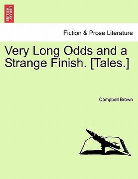 portada very long odds and a strange finish. [tales.] (en Inglés)