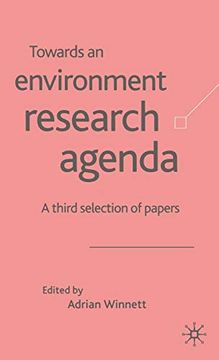 portada Towards an Environment Research Agenda: A Third Selection of Papers (in English)