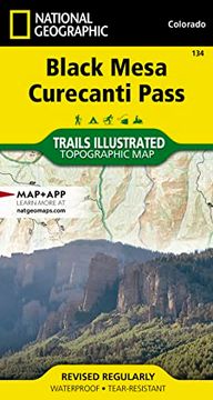 portada Black Mesa, Curecanti Pass map (National Geographic Trails Illustrated Map, 134) (en Inglés)