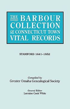 portada the barbour collection of connecticut town vital records. volume 42: stamford 1641-1852 (en Inglés)