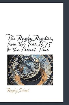 portada the rugby register, from the year 1675 to the present time