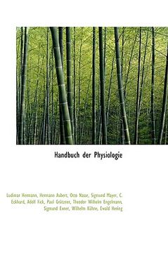 portada handbuch der physiologie (en Inglés)