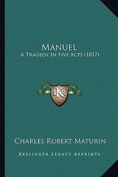 portada manuel: a tragedy in five acts (1817) (en Inglés)