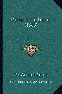 portada deductive logic (1888) (en Inglés)