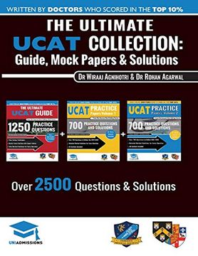 portada The Ultimate Ucat Collection: 3 Books in One, 2,650 Practice Questions, Fully Worked Solutions, Includes 6 Mock Papers, 2019 Edition, Uniadmissions (en Inglés)
