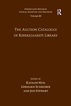 portada Volume 20: The Auction Catalogue of Kierkegaard's Library (en Inglés)
