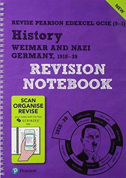 portada Revise Edexcel Gcse (9-1) History Weimar and Nazi Germany Revision Not: Including the Scribzee app (Revise Edexcel Gcse History 16) 