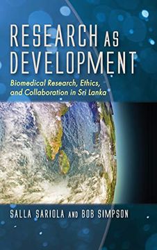 portada Research as Development: Biomedical Research, Ethics, and Collaboration in sri Lanka (en Inglés)