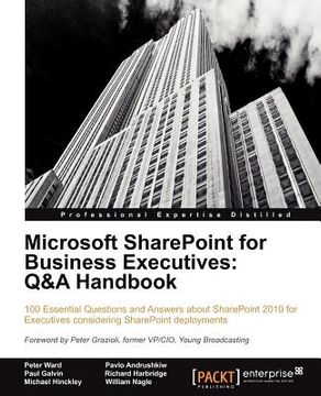 portada microsoft sharepoint for business executives: q&a handbook (in English)