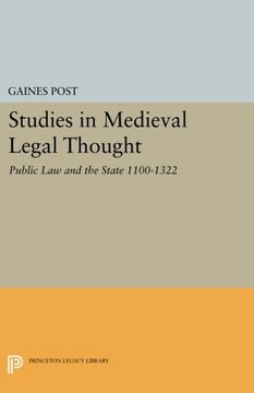 portada Studies in Medieval Legal Thought: Public law and the State 1100-1322 (Princeton Legacy Library) (en Inglés)