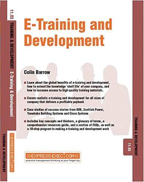 portada E-Training and Development: Training and Development (Training & Development) (en Inglés)