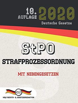 portada Stpo - Strafprozessordnung: Mit Nebengesetzen (Aktuelle Gesetze 2020) (in German)