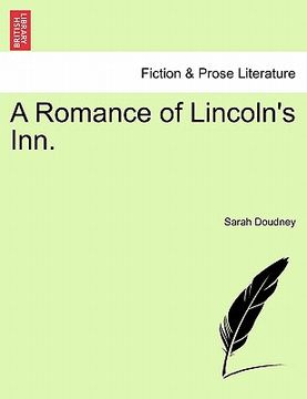 portada a romance of lincoln's inn. (en Inglés)