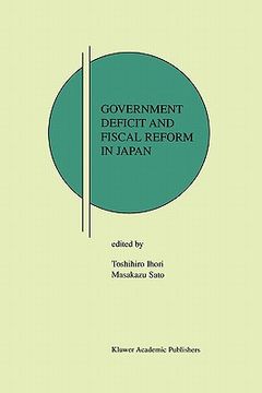 portada government deficit and fiscal reform in japan (en Inglés)