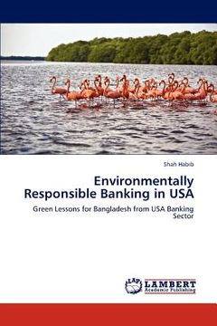 portada environmentally responsible banking in usa (en Inglés)