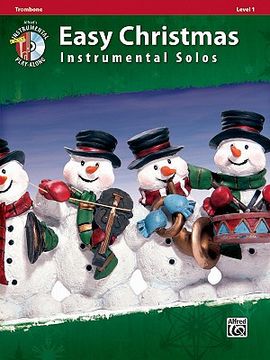 portada easy christmas instrumental solos, trombone, level 1 [with cd (audio)] (en Inglés)