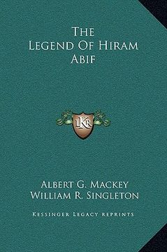 portada the legend of hiram abif (en Inglés)