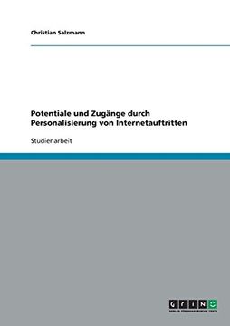 portada Potentiale und Zugänge durch Personalisierung von Internetauftritten (German Edition)