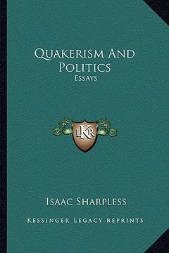 portada quakerism and politics: essays